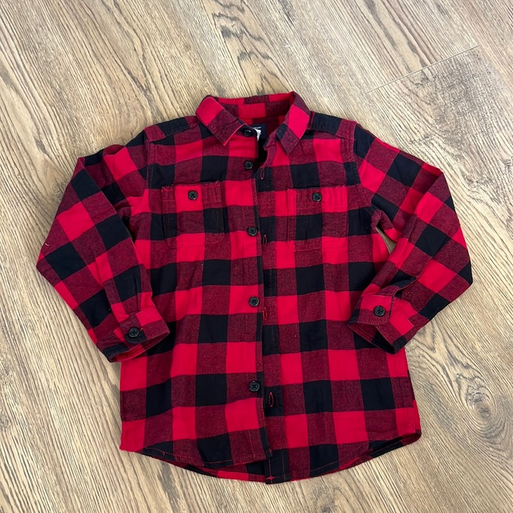 Buffalo Plaid boys 5T long sleeve shirt